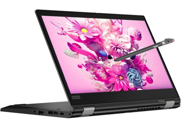 Lenovo ThinkPad L13 Yoga Gen 2 Laptop 2 in1 Touchscreen 13.3" FHD & Pen, Core i5-10th Gen, 16GB RAM, 256GB SSD, Backlit key, Fingerprint Reader, HDMI Windows 11 Pro(USED)