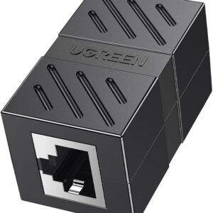 RJ 45 NETWORK KEYSTONE JACK IN-LINE COUPLER FEMALE TO FEMALE BLACK 30718