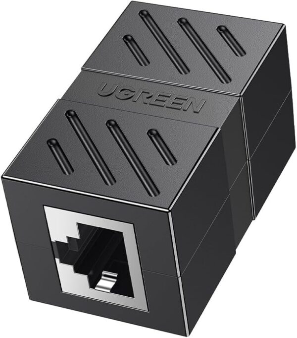 RJ 45 NETWORK KEYSTONE JACK IN-LINE COUPLER FEMALE TO FEMALE BLACK 30718